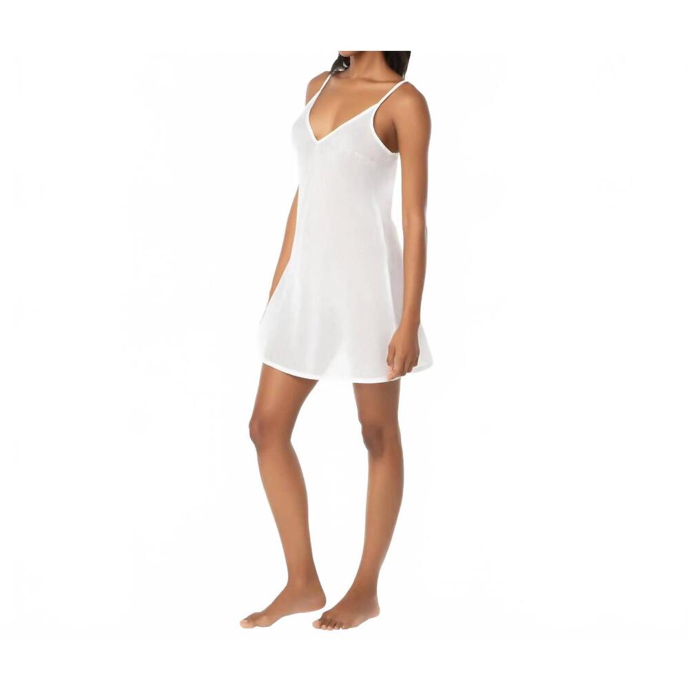 NEW HELEN JON v-neck slip dress in white - Picture 2 of 4